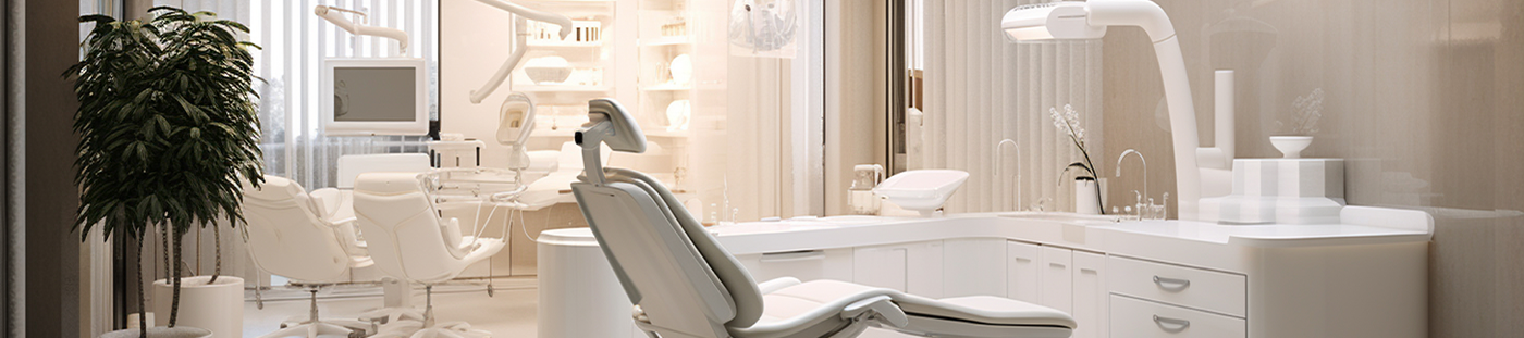 Dental treatment chair in dental office